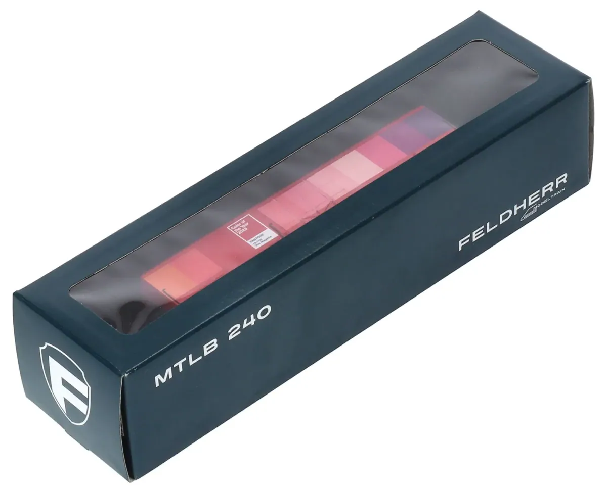 Feldherr MTLB240 open-fronted storage box, 230 x 60 x 50 mm, for model railways, locomotives and vehicles