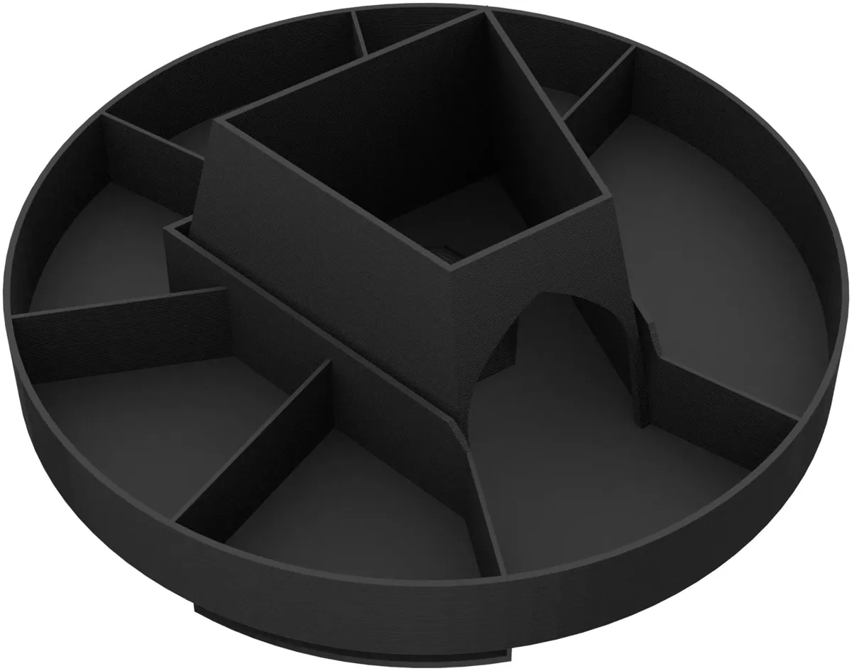 Feldherr token tray CAROUSEL + Feldherr 3D Food Tokens Upgrade Set for Wingspan - complete set