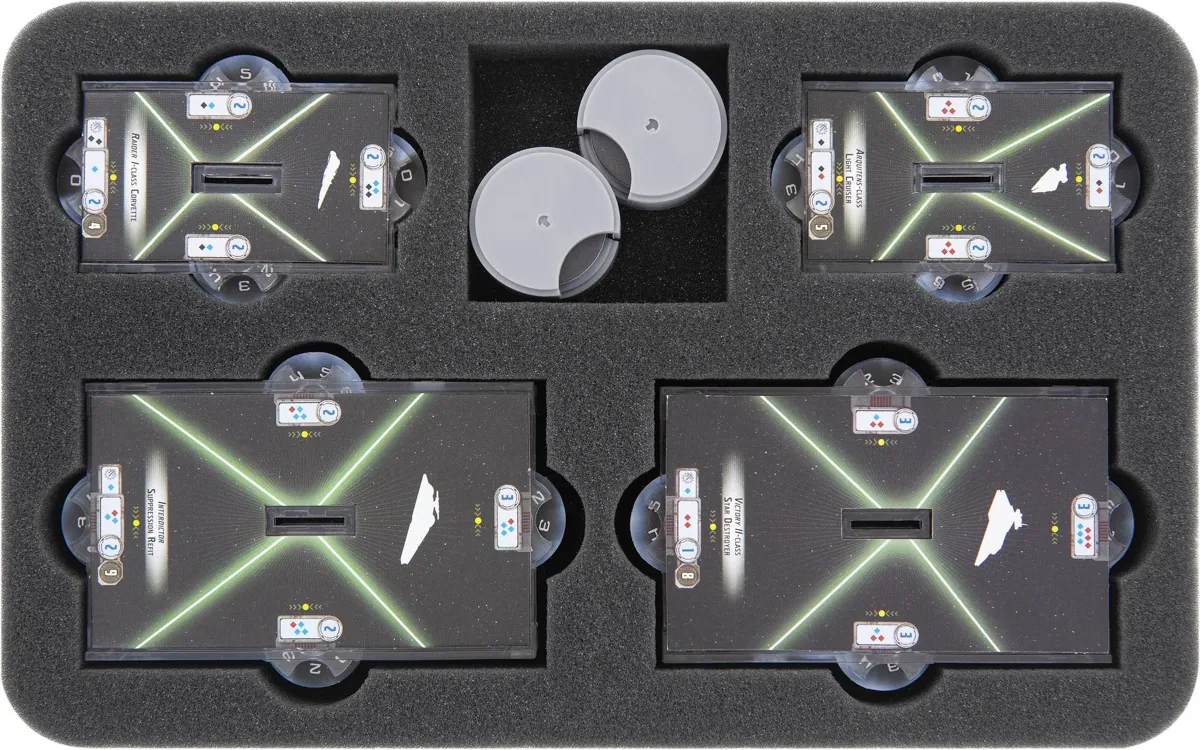 HS030A004 Feldherr foam tray for Star Wars Armada - small and medium bases