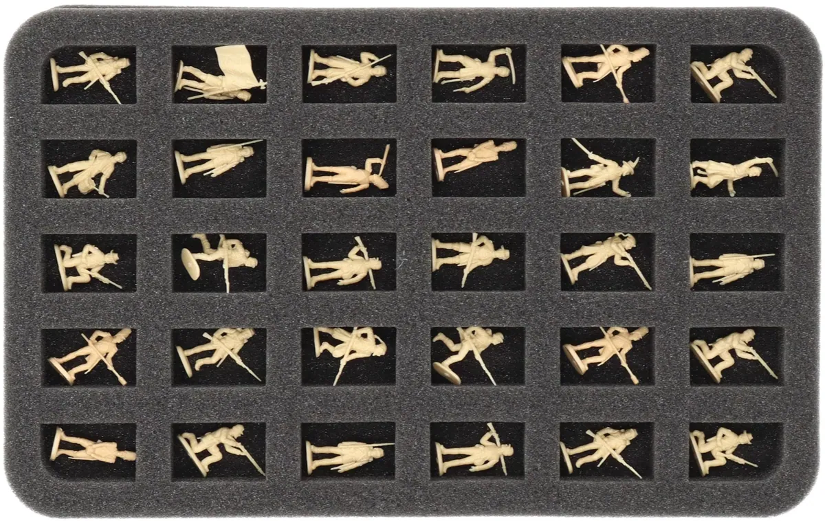 HS030A014 30 mm Half-Size foam tray for miniatures in scale 1