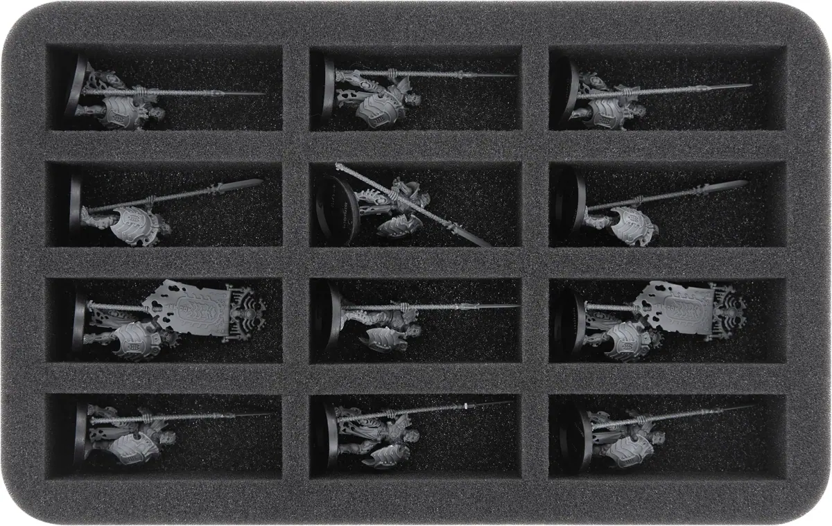 HS035A028 Feldherr foam tray for Ossiarch Bonereapers - 12 compartments