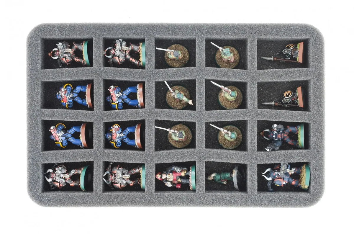 Half-size Figure Foam Tray with 20 slots for The Walking Dead