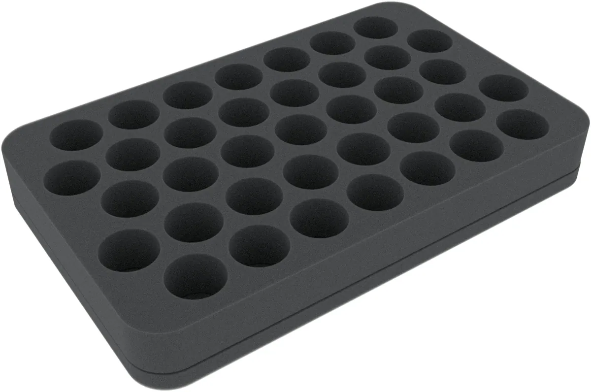 HS035P1BO 35 mm Half-Size foam tray with 37 compartments