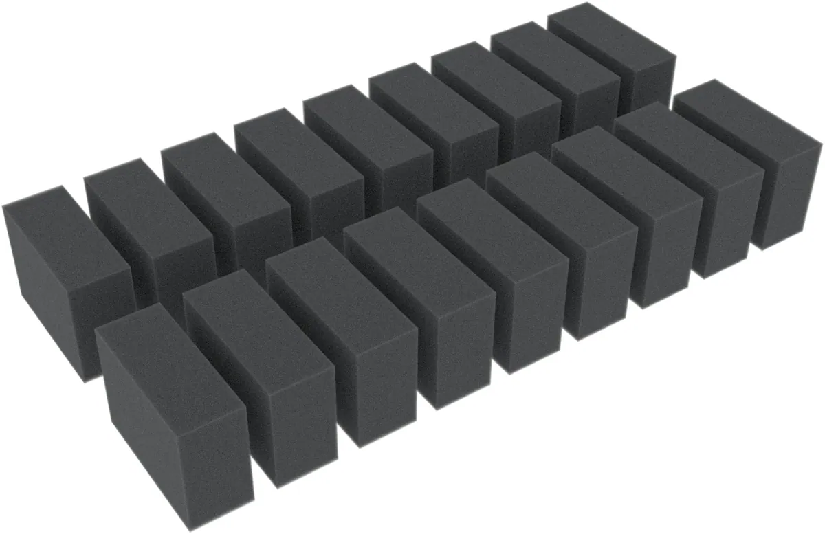 18 spacers / foam blocks - for H0 Scale / 00 Scale 55 mm x 40 mm x 20 mm HS040A002