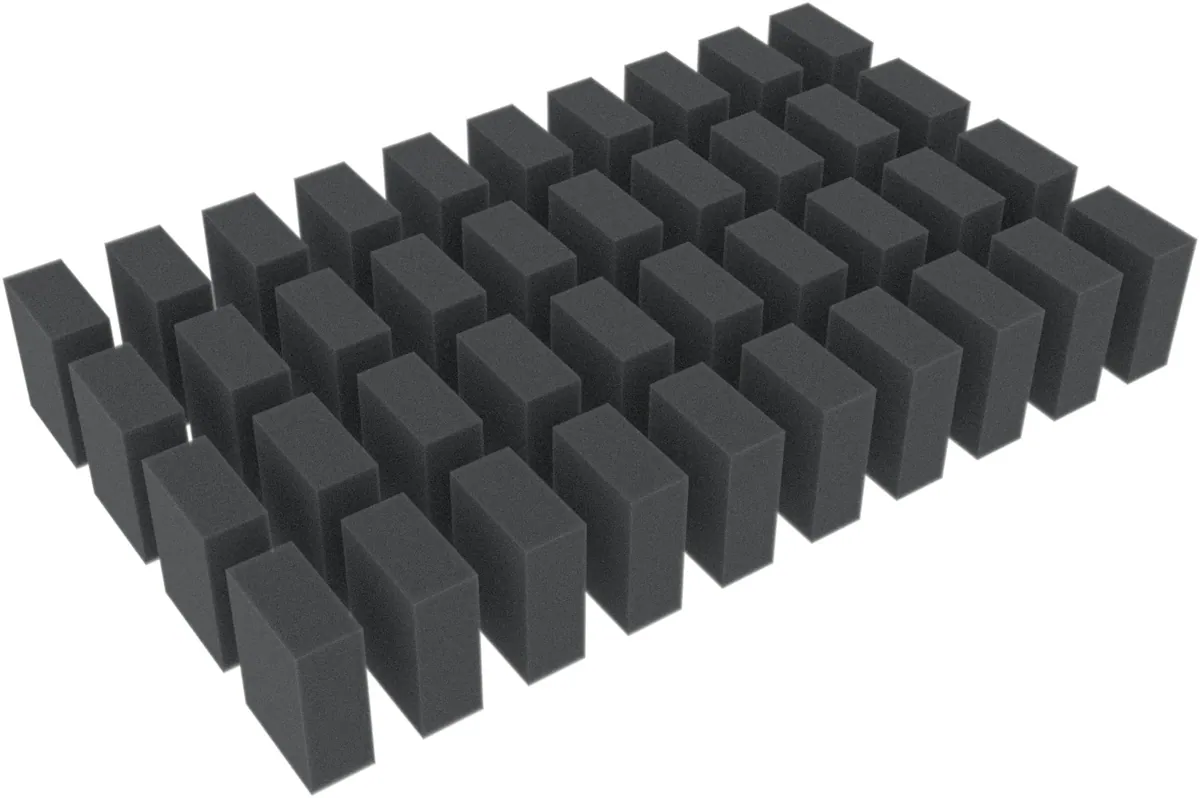 40 spacers / foam blocks - for TT / H0e Scale - 40 mm x 30 mm x 15 mm HS040A003