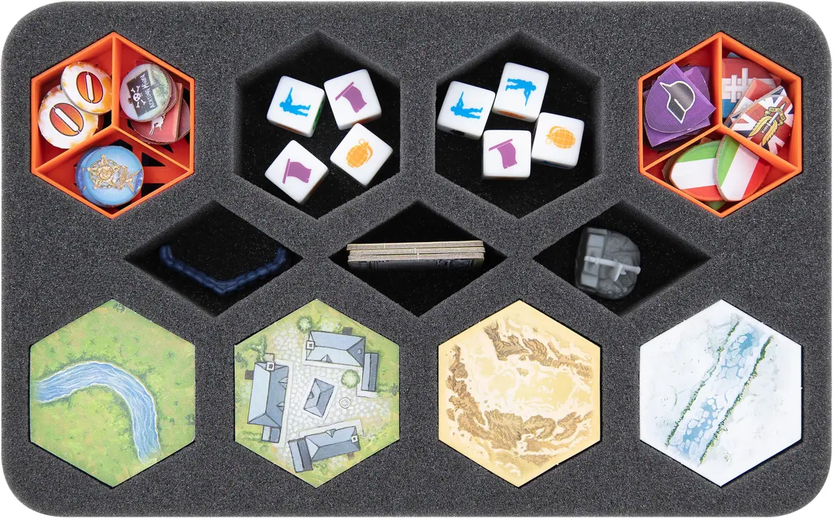 HS040A031 Feldherr foam tray for Memoir 44 - hex tiles