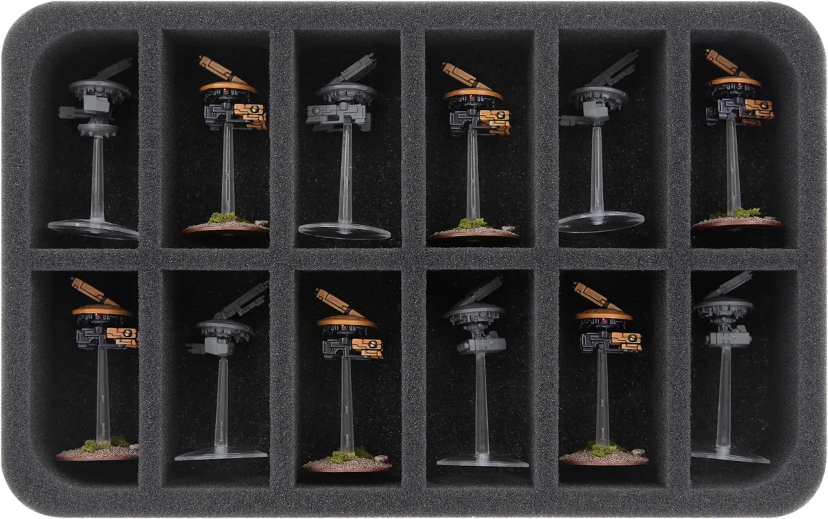 HS045A009 Feldherr foam tray for T'au Empire - 12 compartments