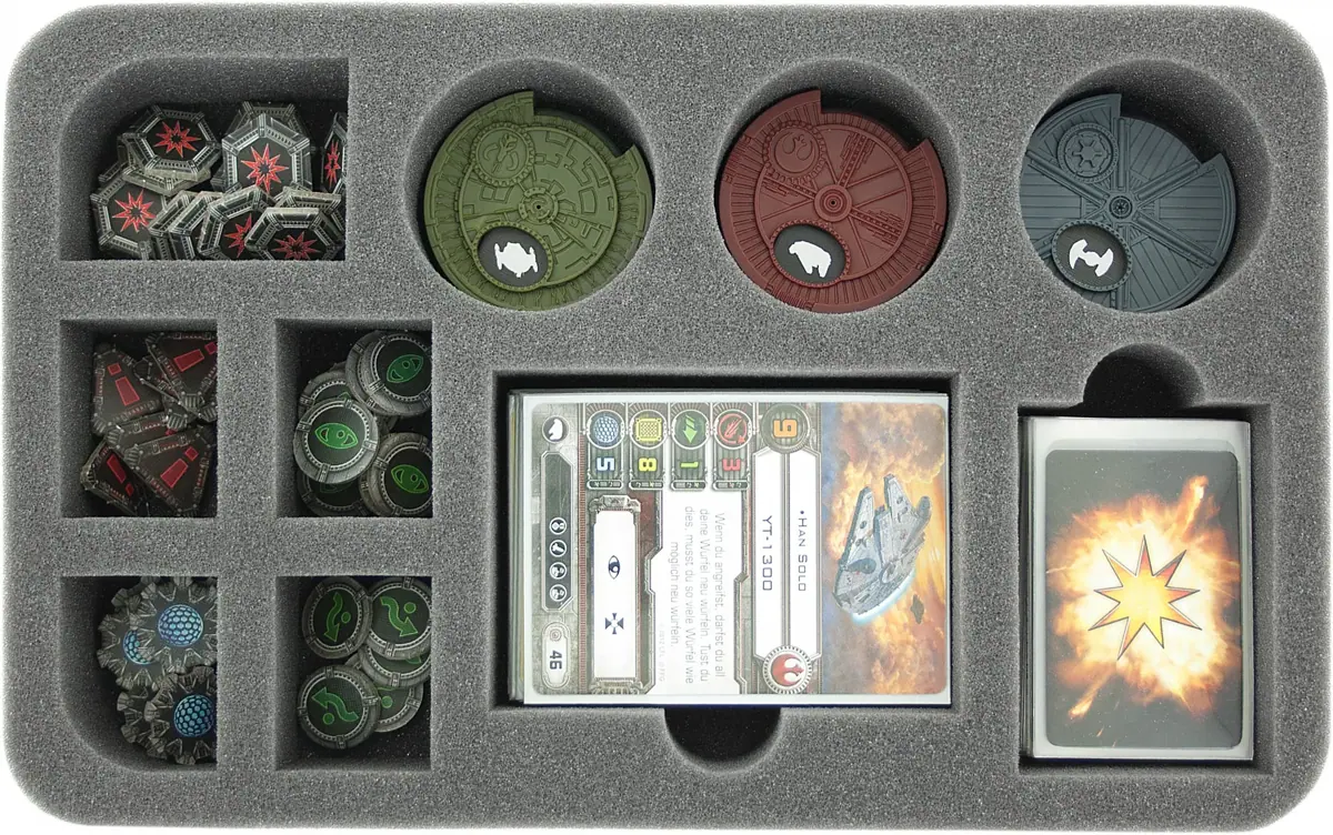 HS045XW01 foam tray for Star Wars X-WING dials, token and accessories