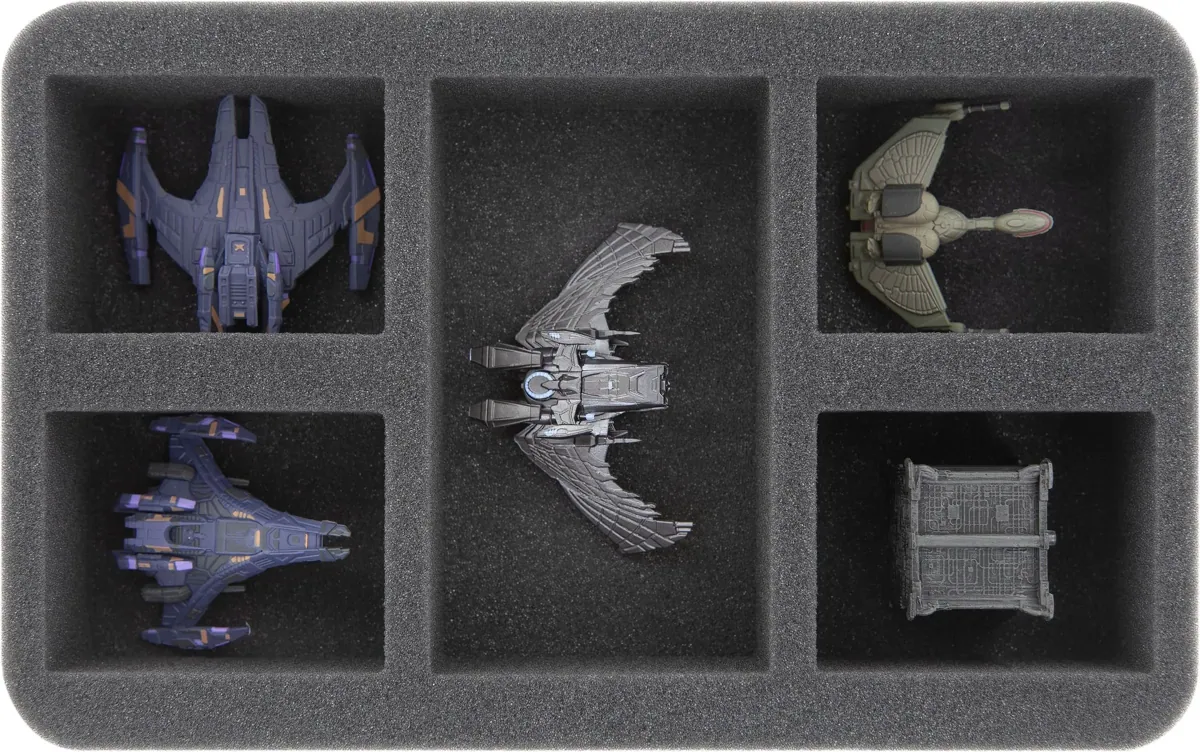 HS050A007 foam tray for Star Trek Attack Wing - 5 compartments