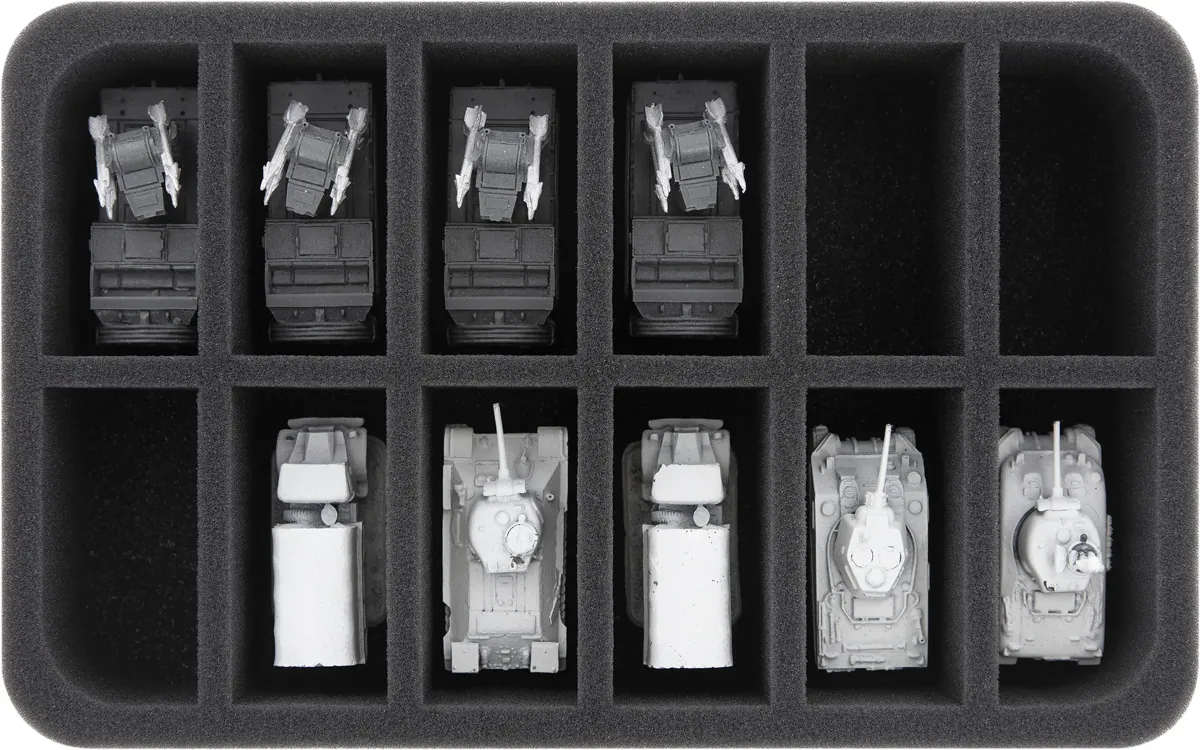 HS050A040 Feldherr foam tray for Flames of War - 12 vehicles