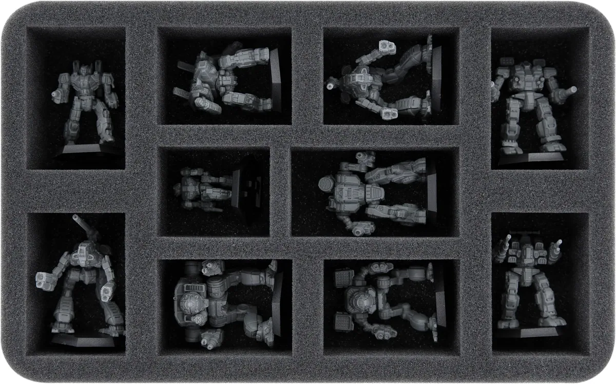 HS050A048 Feldherr foam tray for BattleTech - 10 Mechs