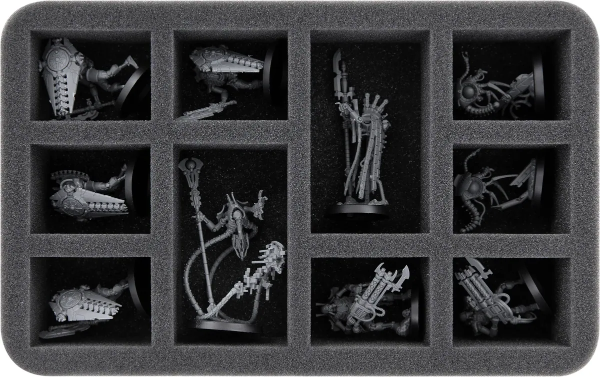 HS050A061 Feldherr foam tray for Necrons - 10 compartments