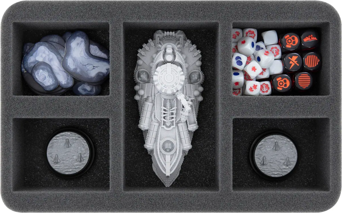HS050A089 Feldherr foam tray for Dystopian Wars - 5 compartments