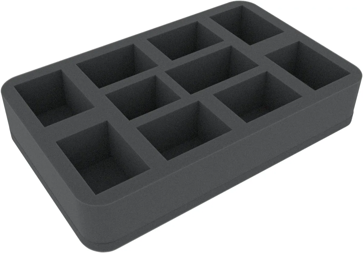 HS050A103 50 mm foam tray for miniatures in 1