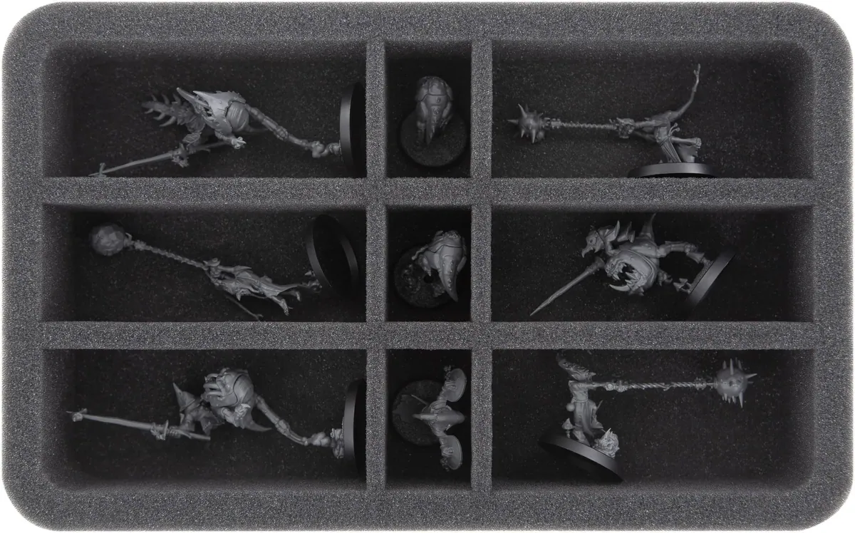 HS050WH55 foam tray for Gloomspite Gitz - 9 compartments