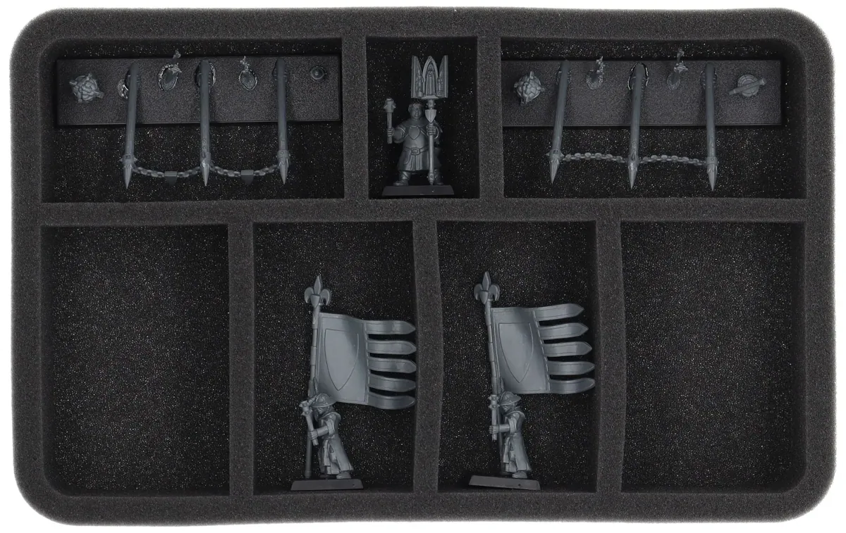HS055A013 Feldherr foam tray for Kingdom of Bretonnia - 7 compartments