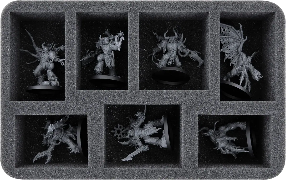 HS060A007 Feldherr foam tray for Chaos Space Marines - 7 compartments