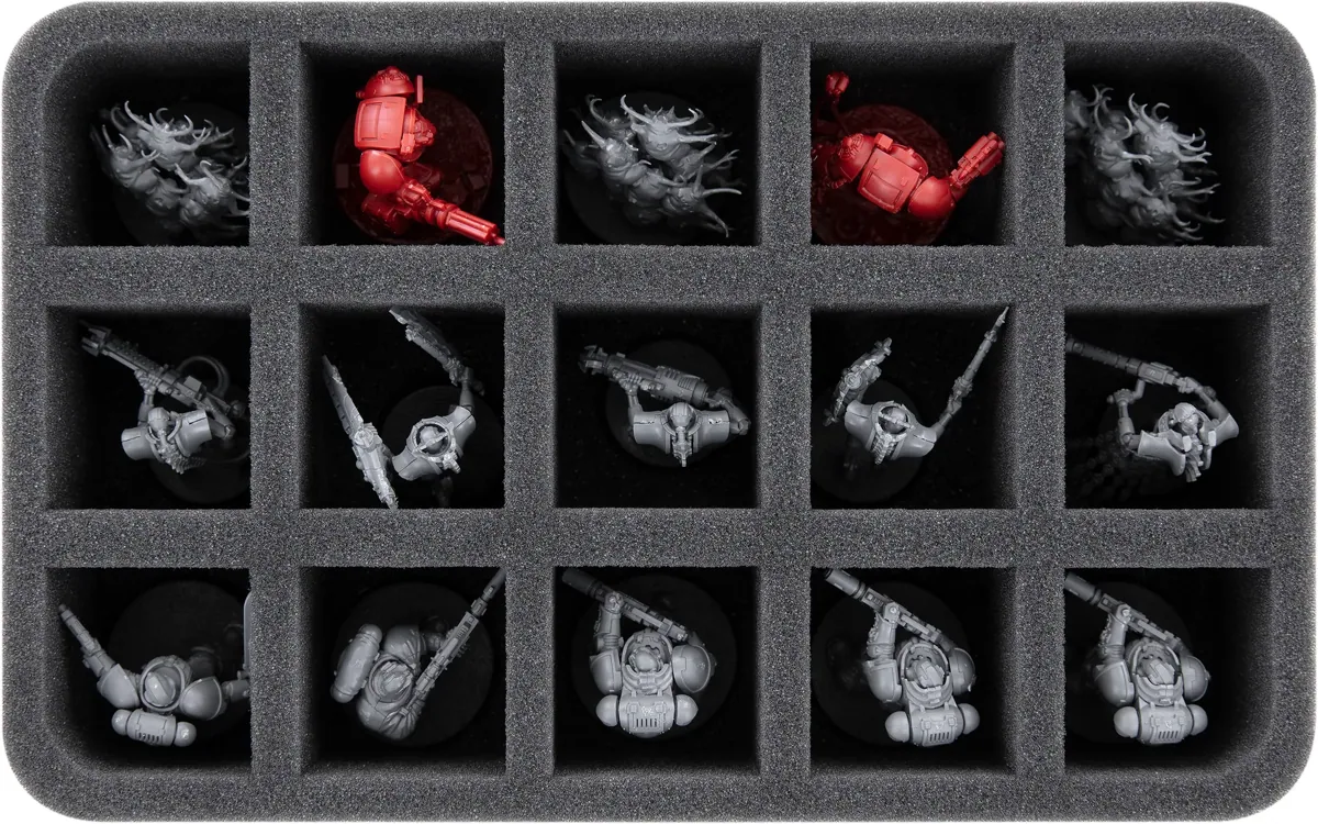 HS060A039 Feldherr foam tray for Space Marines - 15 compartments