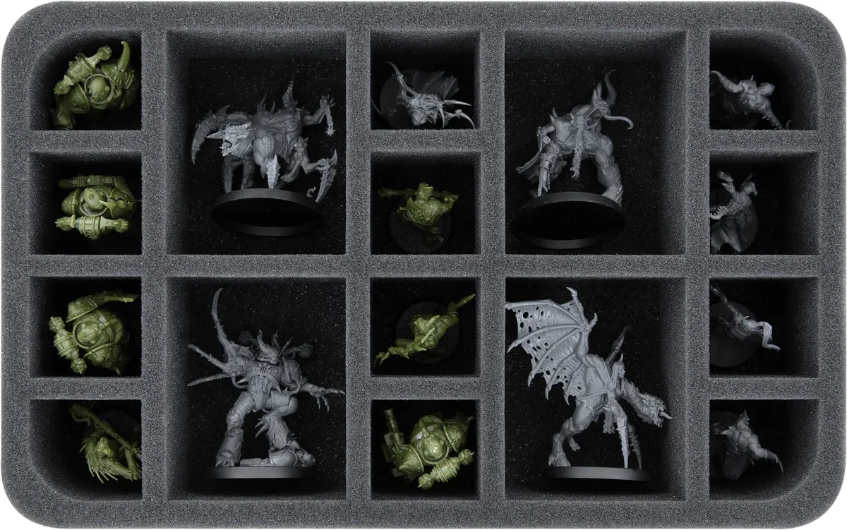 HS060A061 foam tray for Chaos Space Marines - 16 compartments