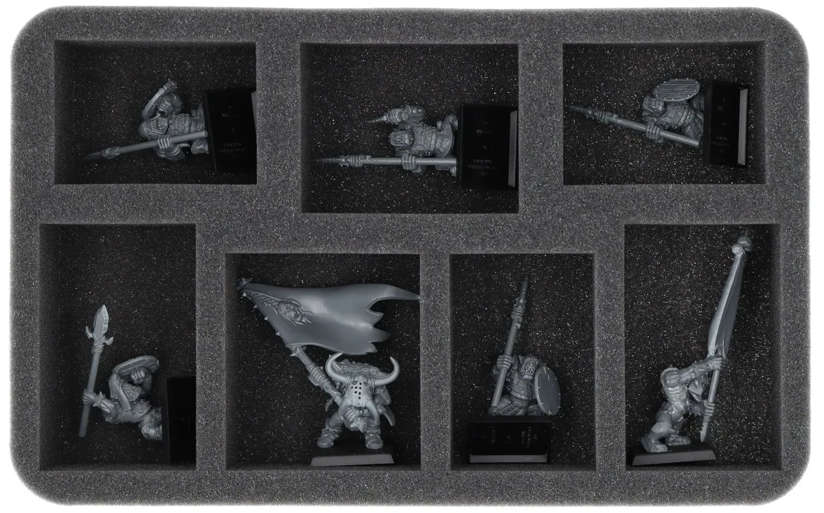 HS060A077 Feldherr foam tray for Tribes of Orcs and Goblins - 7 compartments