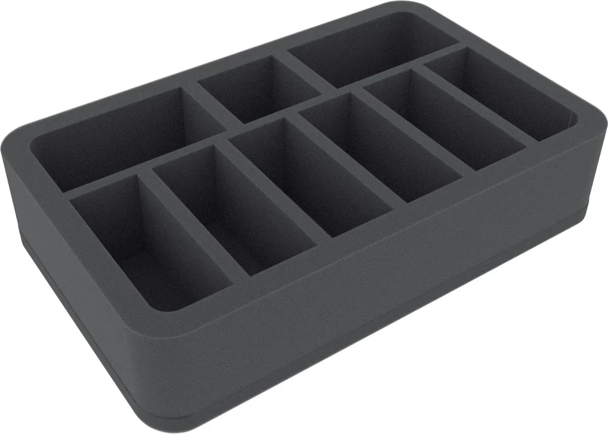 HS060I004BO 60 mm Half-Size foam tray with 9 compartments