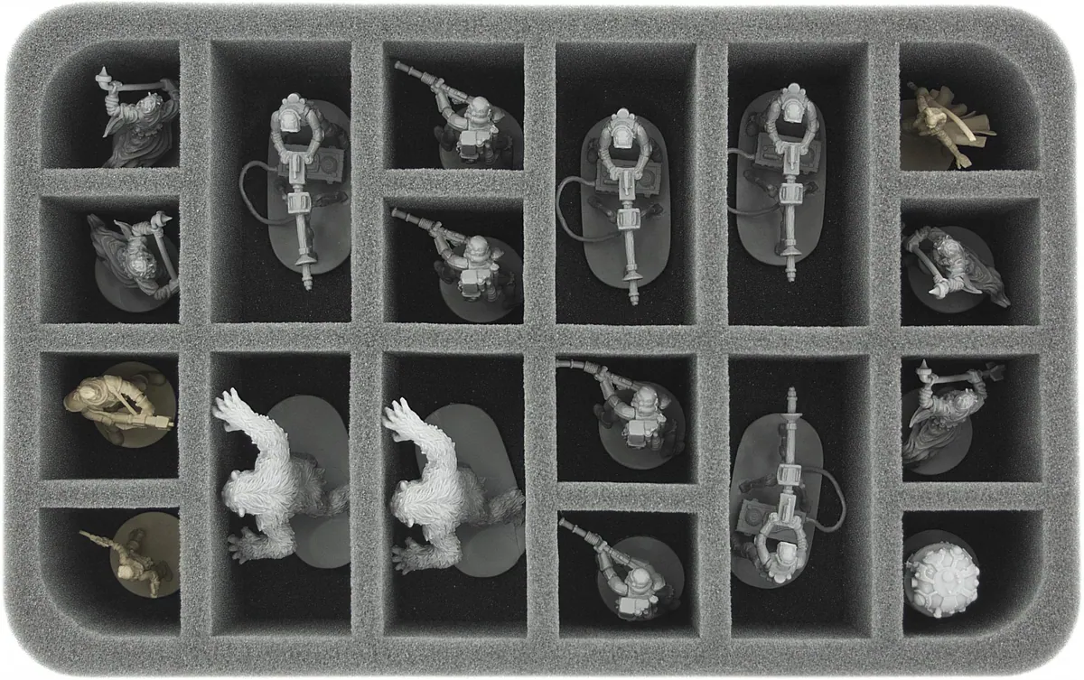 HS060IA05 60 mm half-size foam tray with 18 slots for Star Wars Imperial Assault Miniatures