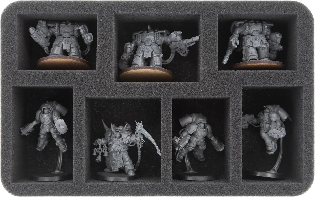 HS060WH44 foam tray for Primaris Space Marines - 7 compartments