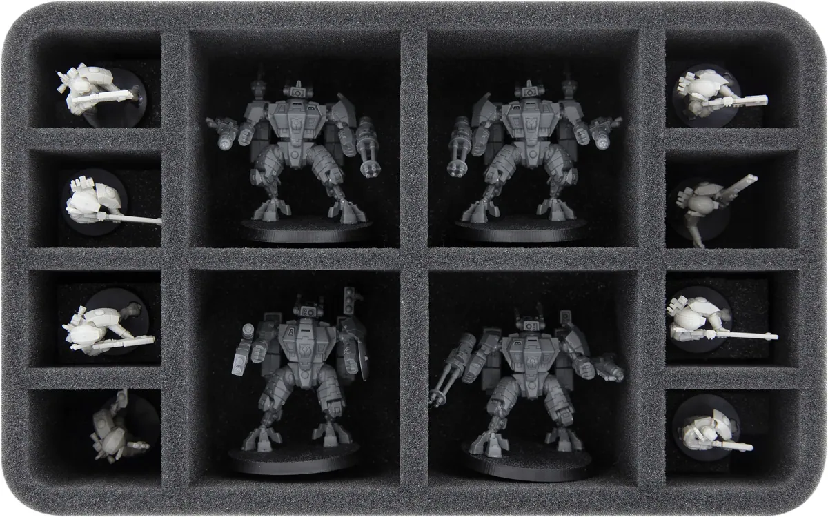 HS070A018 Feldherr foam tray for T'au Empire - 12 compartments