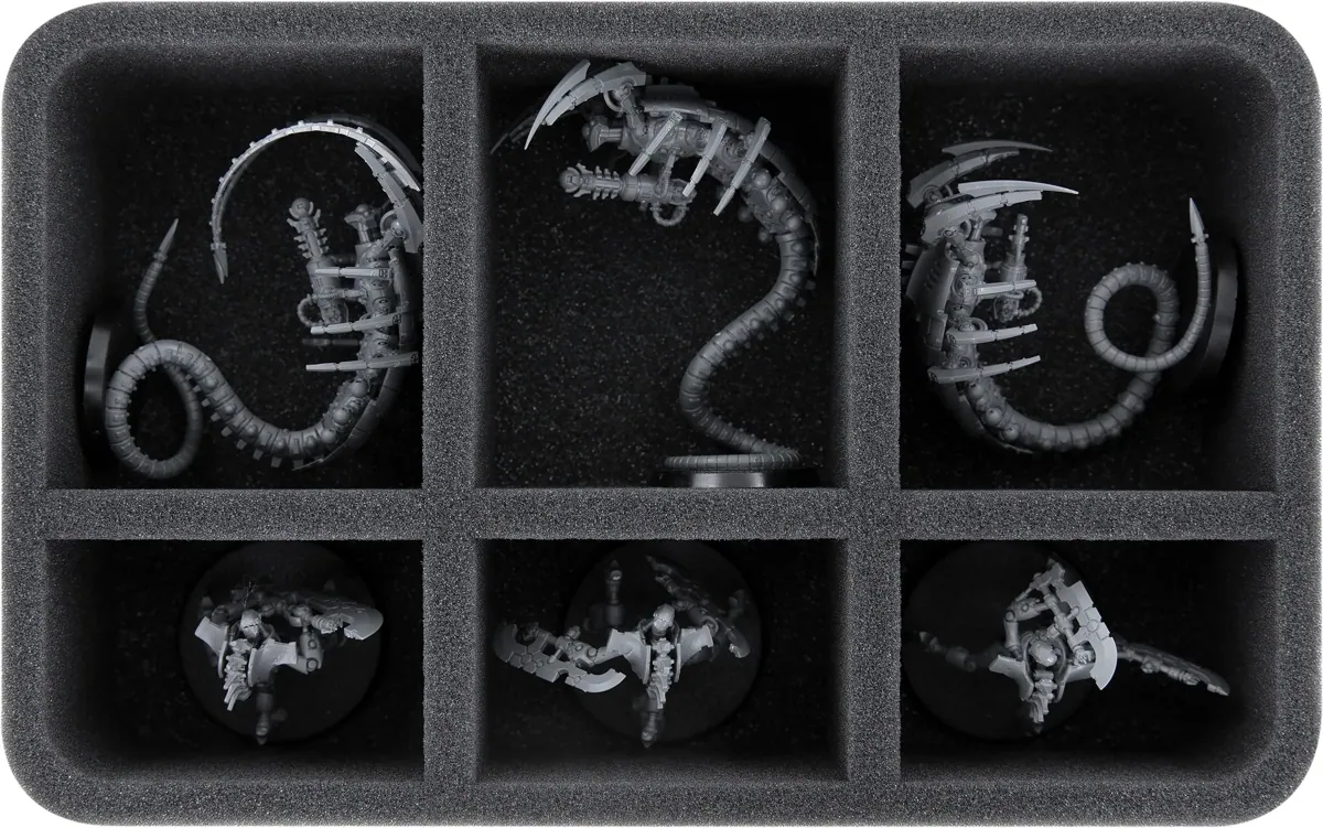 HS070A028 Feldherr foam tray for Necrons - 6 compartments