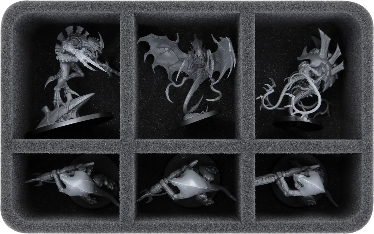 HS070A045 Feldherr foam tray for Tyranids - 6 compartments