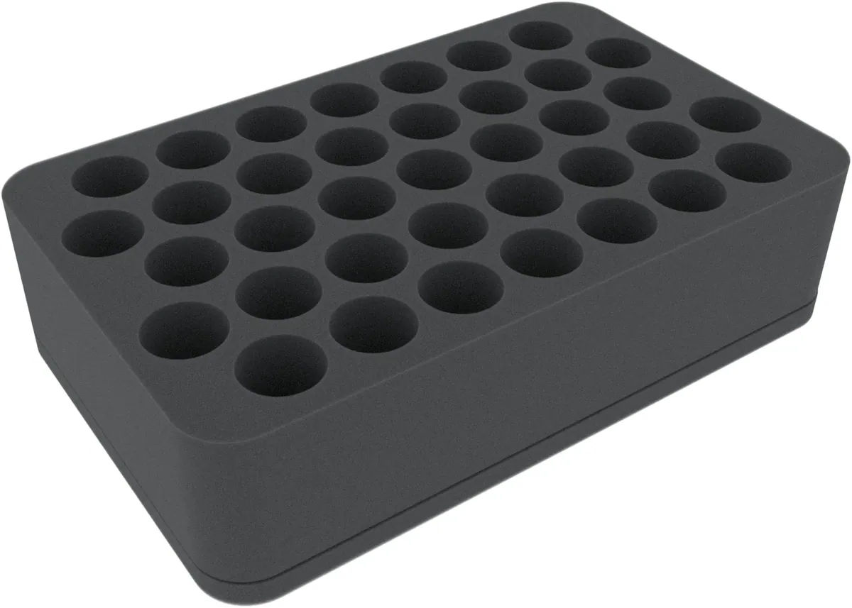 HS070P1BO 70 mm Half-Size foam tray with 37 compartments