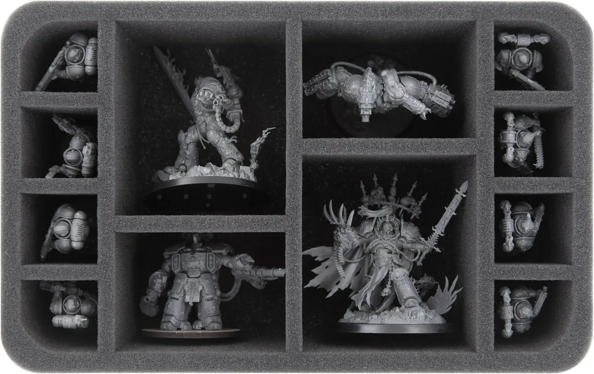 HS075A003 foam tray for Chaos Space Marines - 12 compartments