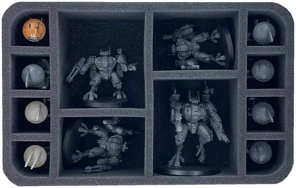 HS075A010 Feldherr foam tray for T'au Empire - 12 compartments