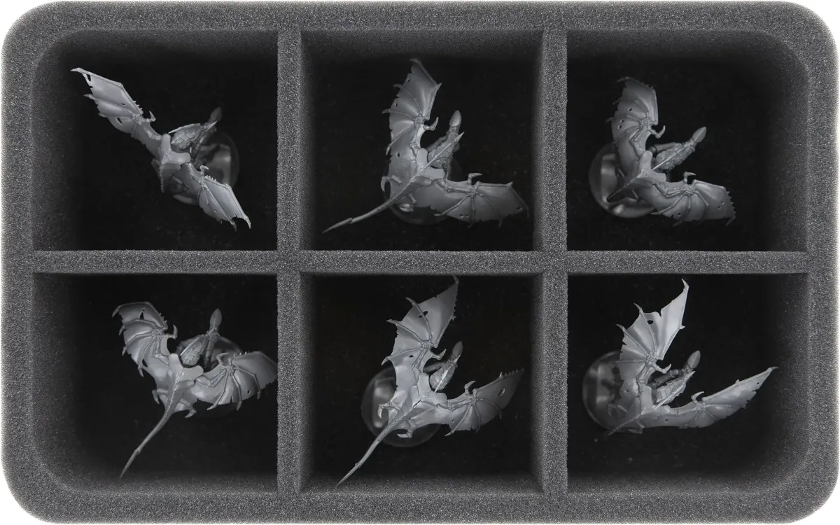 HS075A020 Feldherr foam tray for Tyranids - 6 compartments