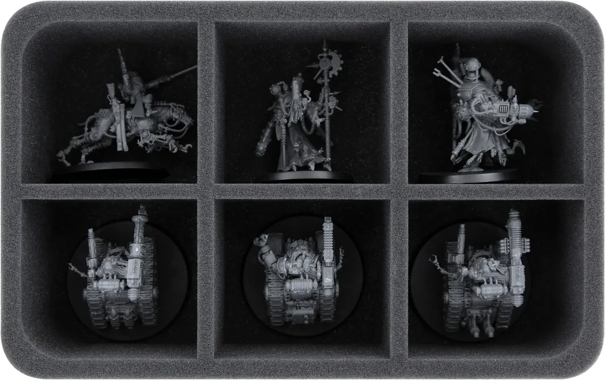 HS075A026 Feldherr foam tray for Adeptus Mechanicus - 6 compartments