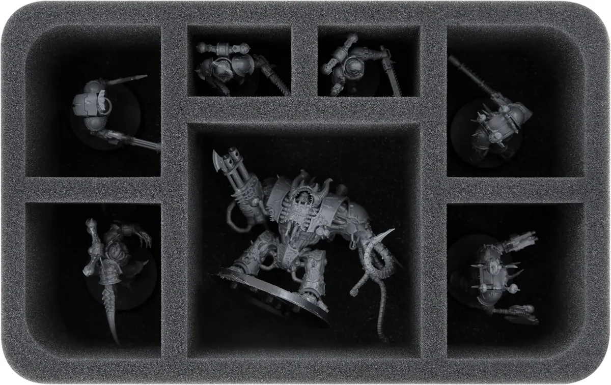 HS080A003 Feldherr foam tray for Chaos Space Marines - 7 compartments