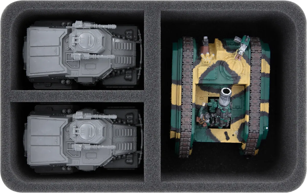 HS080A007 Feldherr foam tray for Astra Militarum - 3 compartments