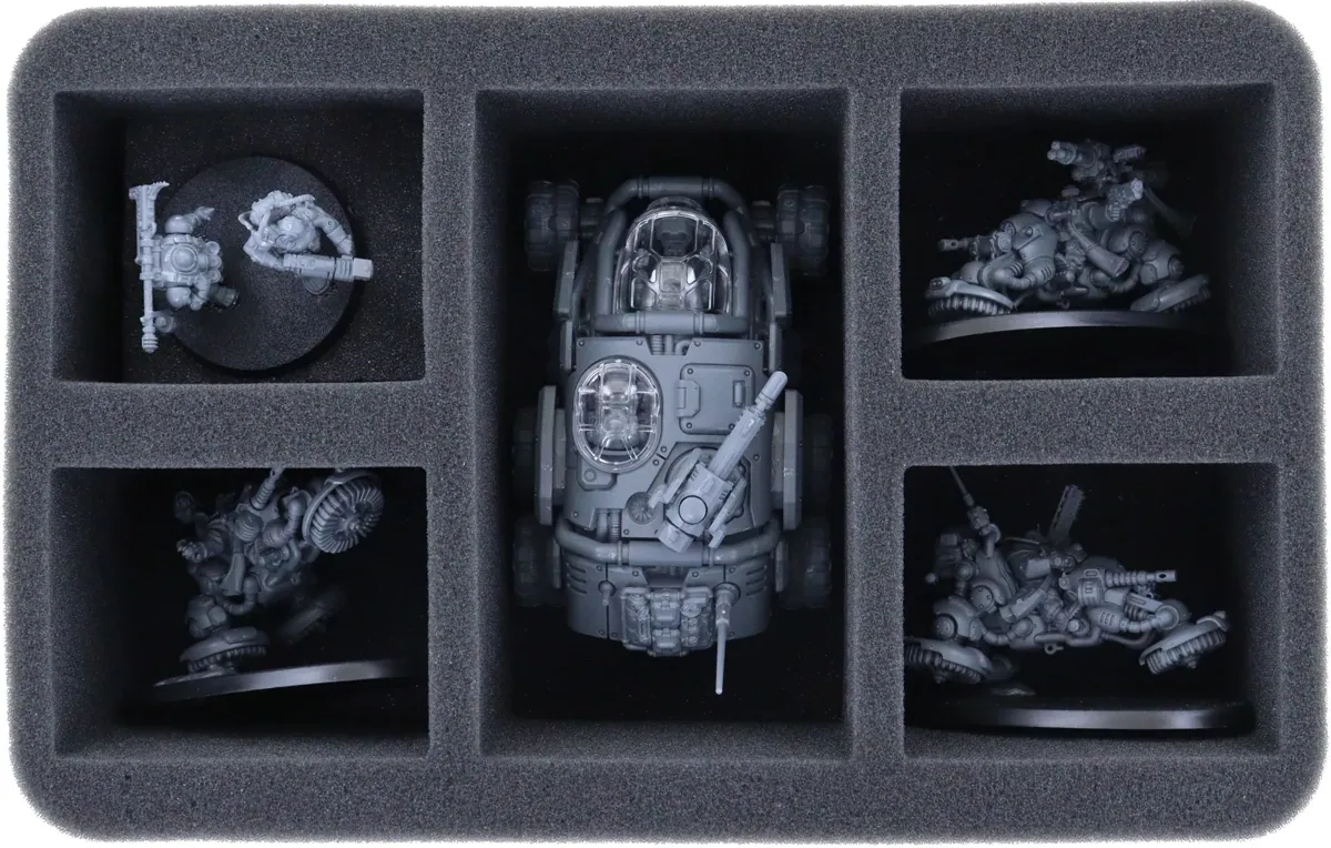 HS090A010 Feldherr foam tray for Leagues of Votann - 5 compartments