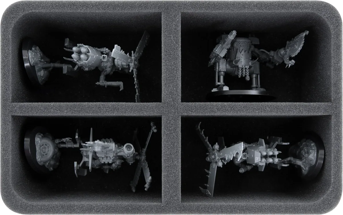HS100A010 Feldherr foam tray for Orks - 4 compartments