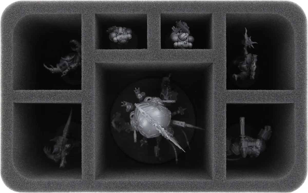 HS110A001 foam tray for Chaos Space Marines - Venomcrawler + 6 compartments