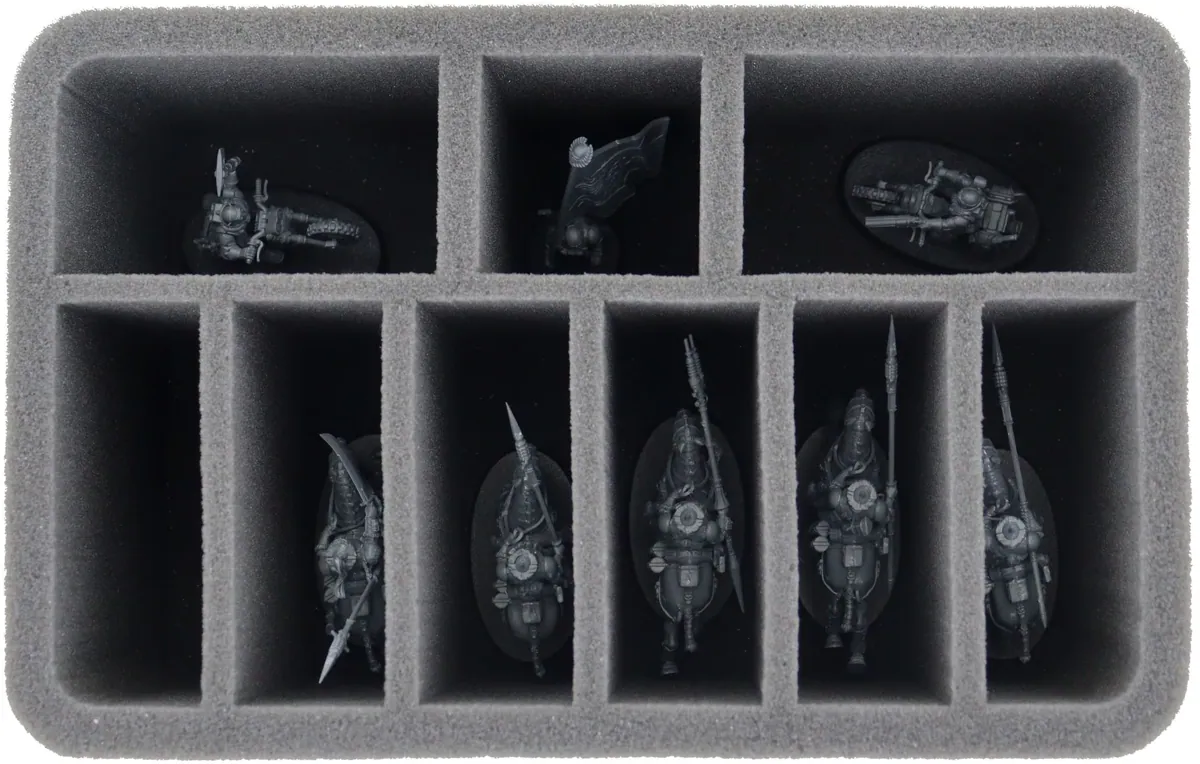 HS110A009 Feldherr foam tray for Astra Militarum - 9 compartments