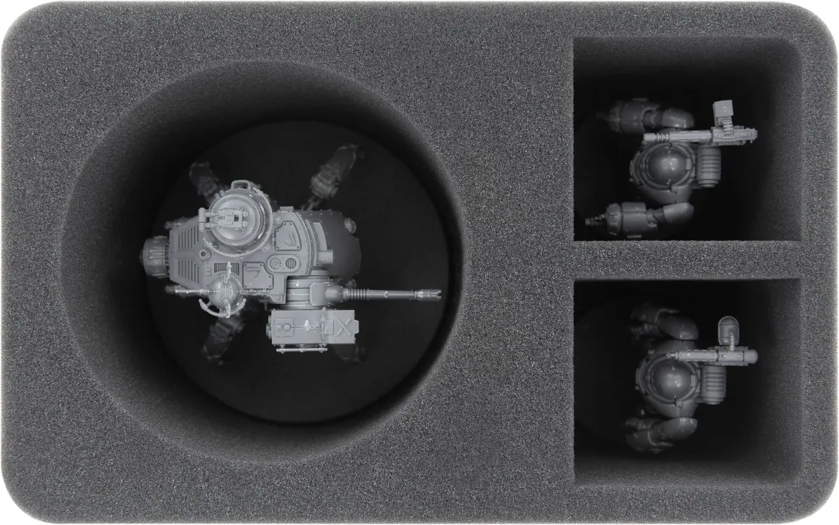 HS110WH51 foam tray for Adeptus Mechanicus Onager Dunecrawler + 2 compartments