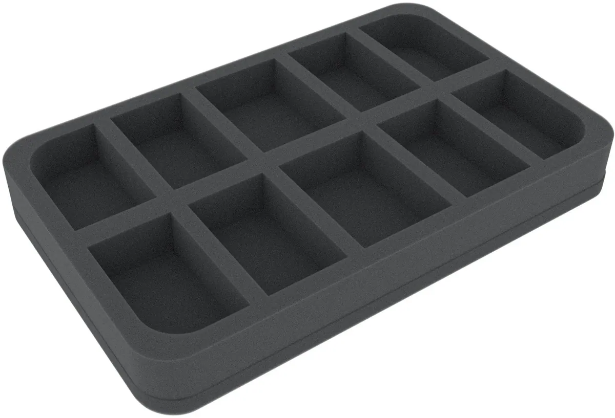 HS035WH16 35 mm half-size Figure Foam Tray with 10 slots for Warhammer
