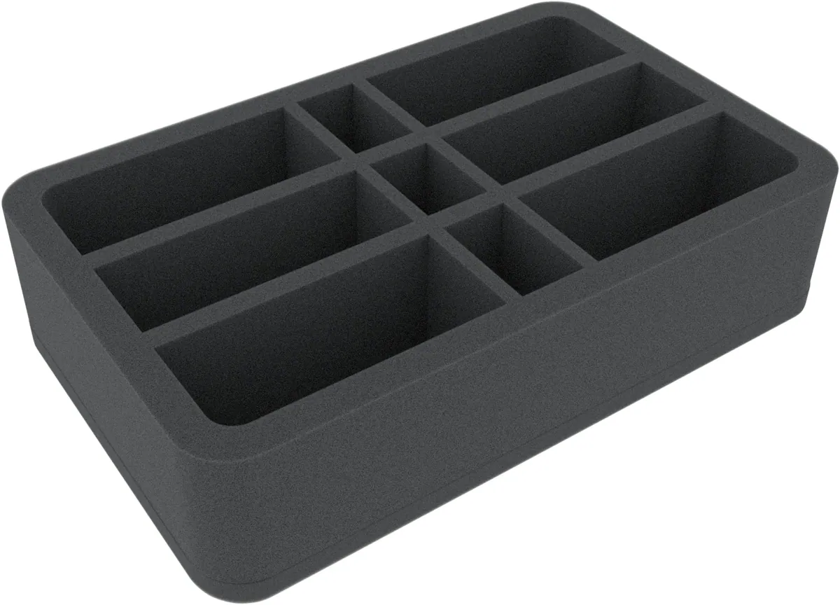 HSBI065BO 65 mm Half-Size foam tray with 9 compartments