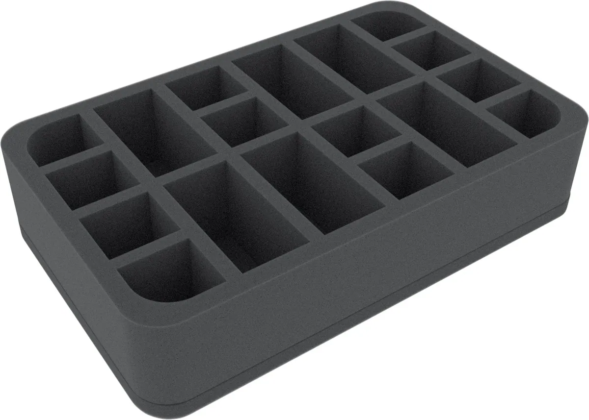 HSCT060BO 60 mm Half-Size foam tray - 18 compartments