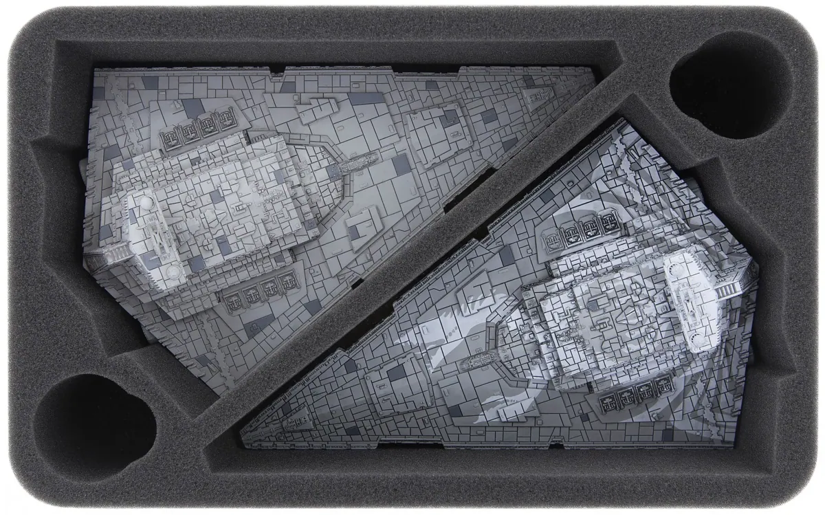 HSDQ075BO foam tray for Star Wars Armada Wave 2 Imperial-Class Star Destroyer or Wave 7 Chimaera