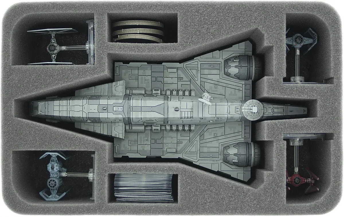 HSDW085BO foam tray for Star Wars X-WING Imperial Assault Carrier, 4 Ships and more