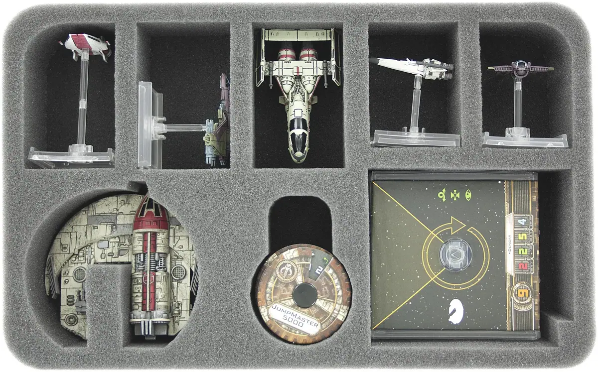 HSEG050BO foam tray for Star Wars X-WING Punishing One, 5 ships and accessories