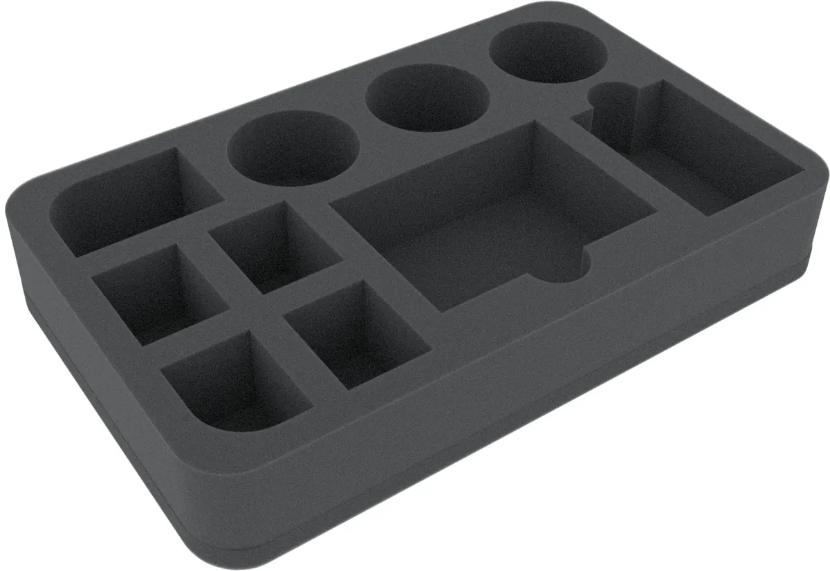 HSFW045BO 45 mm Half-Size foam tray with 10 compartments