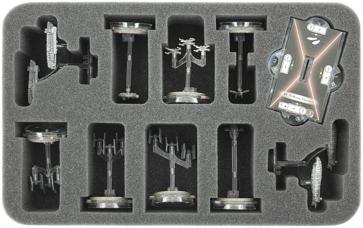 HSFX045BO foam tray for Star Wars Armada Wave 3 Rebel Transport and Gozanti